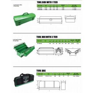TEKIRO TOOLBOX BESI 1,3 TIER DAN TOOLBAG